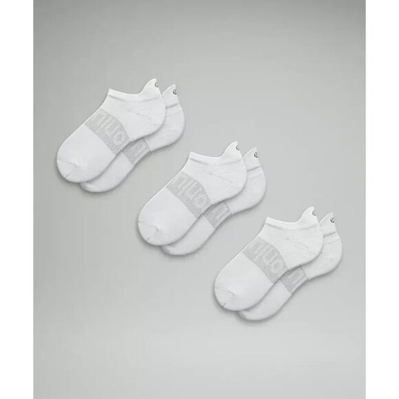 Lululemon Mens White Tab Length Socks 3-Pack With Arch Support - Picture 1 of 2